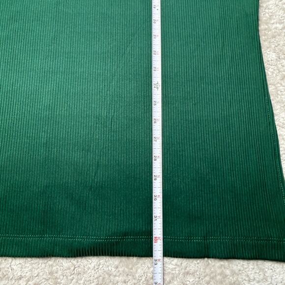 Dressed in LaLa Lex Original Hunter Green Ribbed Playsuit Womens Size L NWOT - Picture 7 of 13